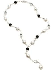 Jewelplus Aquarella Freshwater Cultured Pearl & Genuine Gemstone Necklace Sterling Silver 10Mm Cir/12Mm Cir/10Mm/10X8mm