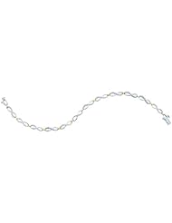 10K White Gold 0.50CT White Diamond Micro-Pave Fashion Bracelet