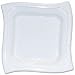 Heavy-Duty Plastic Plates, Square, 10-1/4", White, 20/Pack