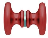 CRL Red Traditional Style Back-to-Back Shower Door Knobs by CR Laurence