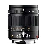 Leica 75mm f/2.5 SUMMARIT-M, Telephoto Manual Focus Lens for M System, Black - USA