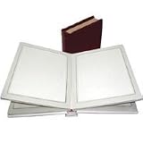Adorama Pro Photo Album, Burgundy Leatherette Cover with Library Bound Off White Pages, Holds 24 5 x 7 Prints