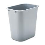 SAVE $3.53 - RUBBERMAID Soft Molded Plastic Wastebasket, Rectangular, 7 Gallon, Gray $7.67