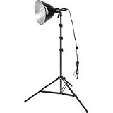 Smith Victor FL250 One Light Fluorescent Kit (55 Total Watts), with 10" Flood Light with Stand, Fluorescent Bulb - 120V AC