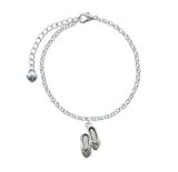 Ballet Slippers - Silver Elegant Charm Bracelet [Jewelry]
