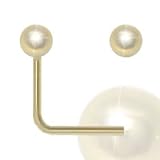 Image of Jewelco London 9ct Yellow gold Ball Nose Stud