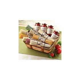 Deluxe Pasta and Sauce Gift Basket Featuring Marinara, Artichoke, Sun-dried Tomato, and Vodka Sauces