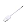 PowerDigital White USB Power Charger Sync Data Transfer Cable for iPod Shuffle 3rd 4th