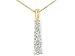1/2ct Diamond Journey Stick Pendant in 14k Yellow Gold