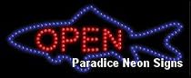 Seafood Open LED Sign 11 x 17