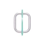 CRL 8 Brushed Nickel (BM Series) Tubular Back-To-Back Pull Handle