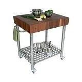 John Boos Cucina Americana D'Amico Kitchen Cart in Walnut WAL-CUCD15