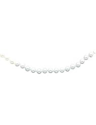 14K Gold 5.5mm White Cultured Round Pearl Strand 24"