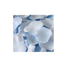 Blue Silk Rose Petals - 200 silk petals per bag