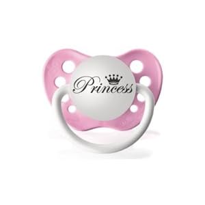 Expressions Pacifiers-Princess in Pink & White