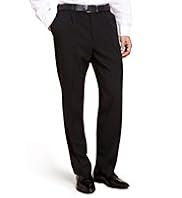 Crease Resistant Active Waistband Straight Fit Trousers