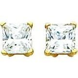 14K Gold Moissanite Earrings