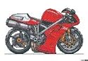 DUCATI 996 Koolart image CERAMIC MUG 1089