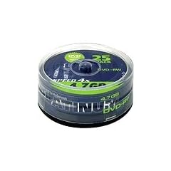 Platinum 4,7 GB DVD-RW DVD-Rohlinge (4x Speed, 120 Min) in 25er Spindel-Cakebox