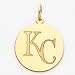 14K Kansas City Royals Sm Initails Disc Charm