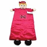 Nebraska Cornhuskers 6' Sleeping Bag with Plush Mascot