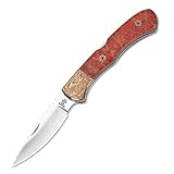 *Custom Bucklock, Apple Coral Handle w/Mosaic Pins, Plain