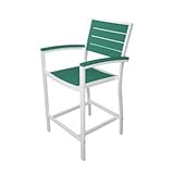 IMAGE OF Poly-Wood A201FAWAR Euro Counter Arm Chair Outdoor Bar Stool