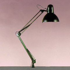 Catalina Lighting W2000BLK Incandescent 34 reach swing arm clamp-on lamp, black