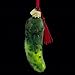 Kurt Adler 4-1/2-Inch Noble Gems Glass Pickle Ornament