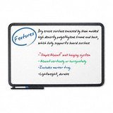 Iceberg 37031 Iceberg Premium Dry-Erase Board, Coated Styrene, 36 x 24, White with BLK Frame