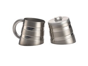 Bonjour Double Wall Stainless Steel Creamer & Sugar Set 2-pc.