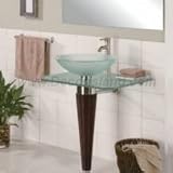 Beehive Pedestal With Tempered Glass Top 3500T-WH