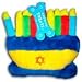 Copa Judaica Chewish Treat Hannukkah Menorah Squeaker Plush Dog Toy, 6 by 5 by 2.5-Inch, Multicolor, Large Breeds