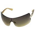 Hugo Boss Wraparound Sunglasses 0134/S/0QPP/N4/99/01: Shiny Light Gold Mustard/Brown Gradient