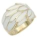 Women's Classic Line Clear Epoxy Gold Tone Ring, Size: 5-10