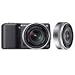 Sony Alpha NEX-3K/B 14.2MP Digital Camera with 16mm 2.8 & 18-55mm Lens (Black)