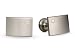Titanium and 18K Gold Cuff Links with Diamond Accent
