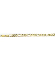 8mm 14k Fancy Hand Made Link Bracelet 8"