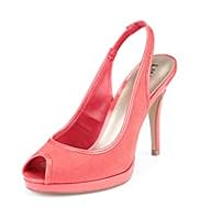 Limited Collection Peep Toe Stiletto Heel Slingback Shoes