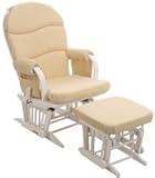 Dutailier Tilly Glider and Stool10 white Express delivery 4444 - Cream -