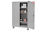 Mobile Storage Cabinet 46x24x66 Gray