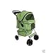 Classic Green 4 Wheel Pet Stroller