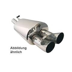 Edelstahl Endschalld�mpfer - 2. Wahl (kein Umtausch) VW Golf 3 (1HXO) Variant/Vento Bj.92-98 - 2x 76mm DMT Anschlu� 63,5 mm