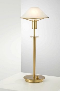 Holtkoetter Antique Brass Alabaster White Glass Desk Lamp