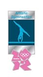 Summer Olympics London 2012 England Olympic Games Artistic Gymnastics Pictograph Pin