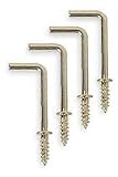 Battalion 1WBK6 Shoulder Hook, Brass, Length 3/4 In, PK 20