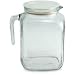 Bormioli Rocco Frigoverre 78 Ounce Glass Pitcher With Frosted Lid