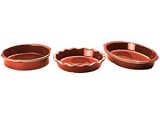 Review Frankoma Pottery  / Frankoma Color Works Distressed Red Bakeware Set 3-pc.