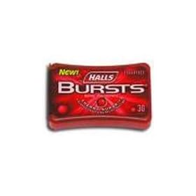 Halls Bursts Cherry Surge Sugar Free Menthol Oral Anesthetic 12 30 Drop Packs