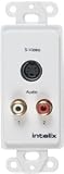 Intelix AVO-SVA-WP S-Video & Stereo Audio Wallplate Balun